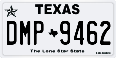 TX license plate DMP9462