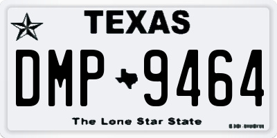 TX license plate DMP9464