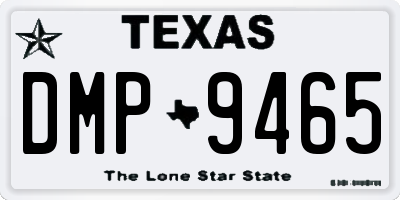 TX license plate DMP9465