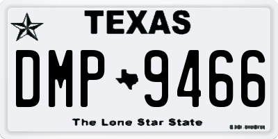 TX license plate DMP9466