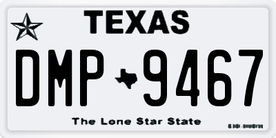TX license plate DMP9467