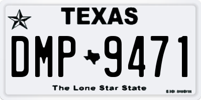 TX license plate DMP9471