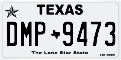 TX license plate DMP9473