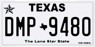 TX license plate DMP9480