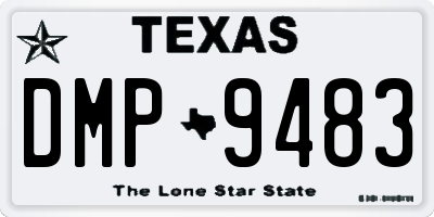 TX license plate DMP9483