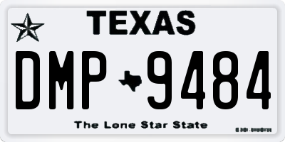 TX license plate DMP9484