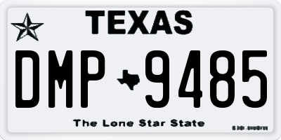 TX license plate DMP9485