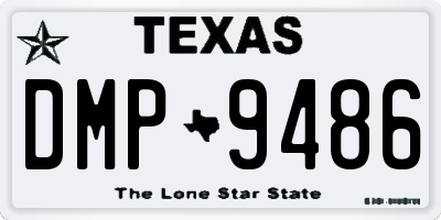 TX license plate DMP9486