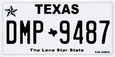 TX license plate DMP9487