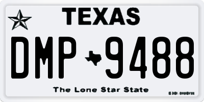 TX license plate DMP9488
