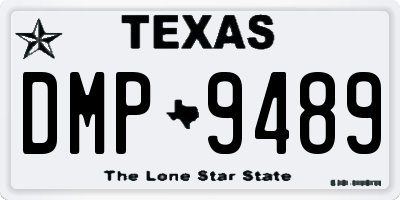 TX license plate DMP9489