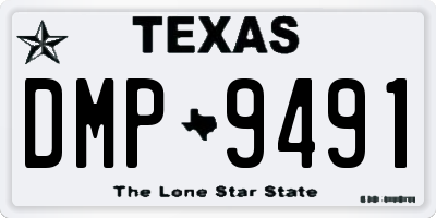 TX license plate DMP9491