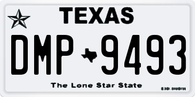 TX license plate DMP9493