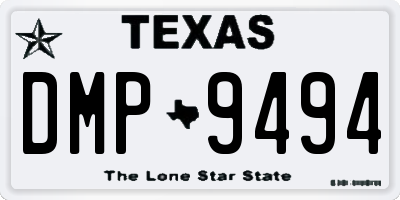 TX license plate DMP9494