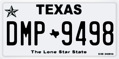 TX license plate DMP9498