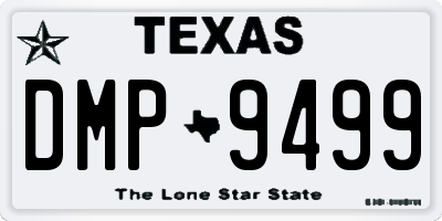 TX license plate DMP9499