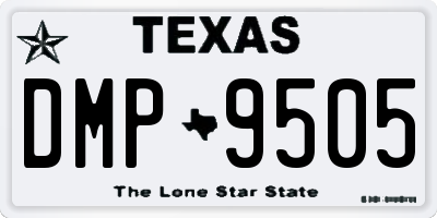TX license plate DMP9505