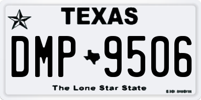 TX license plate DMP9506