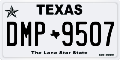 TX license plate DMP9507