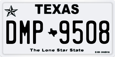 TX license plate DMP9508