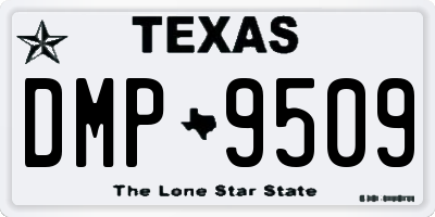 TX license plate DMP9509