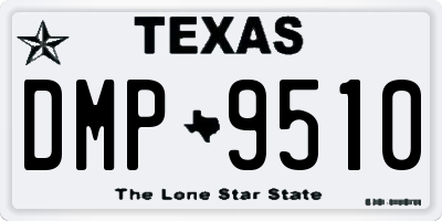TX license plate DMP9510