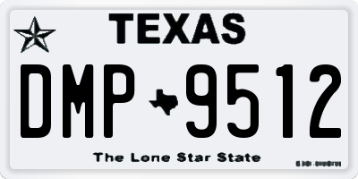 TX license plate DMP9512
