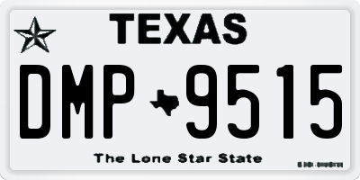TX license plate DMP9515