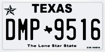 TX license plate DMP9516