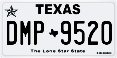TX license plate DMP9520