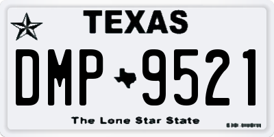 TX license plate DMP9521