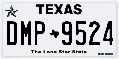 TX license plate DMP9524