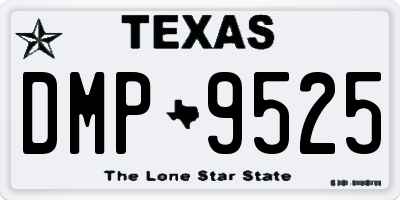TX license plate DMP9525