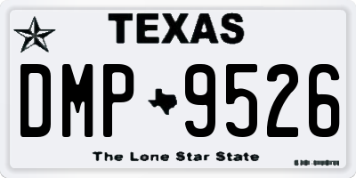 TX license plate DMP9526