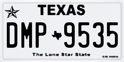 TX license plate DMP9535