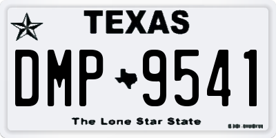 TX license plate DMP9541