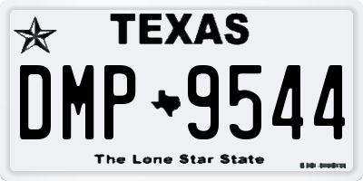 TX license plate DMP9544