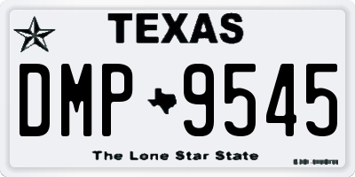 TX license plate DMP9545