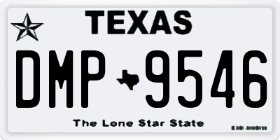 TX license plate DMP9546