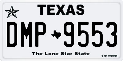 TX license plate DMP9553