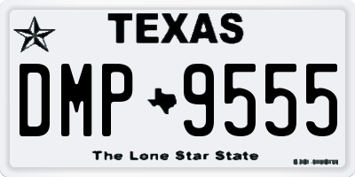 TX license plate DMP9555