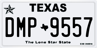 TX license plate DMP9557