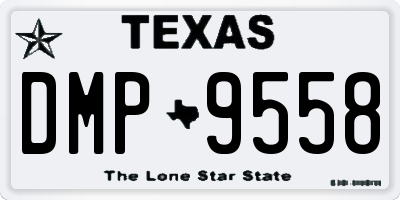 TX license plate DMP9558
