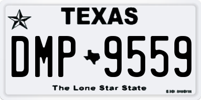 TX license plate DMP9559