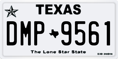 TX license plate DMP9561