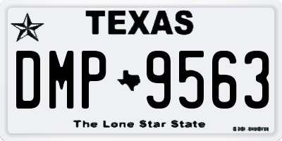 TX license plate DMP9563