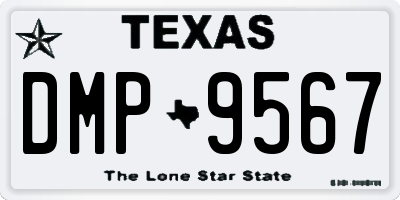 TX license plate DMP9567