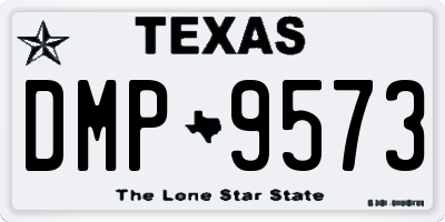 TX license plate DMP9573