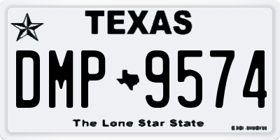TX license plate DMP9574