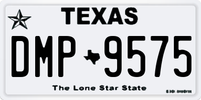TX license plate DMP9575